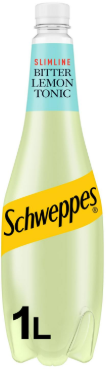 Schweppes Slimline Bitter Lemon 1L