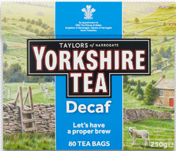 Taylors of Harrogate Yorkshire Tea Decaf 80 Tea Bags 250g