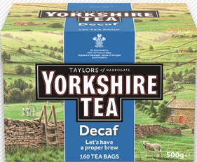 Taylors Of Harrogate Yorkshire Decaf 160 Bags 500g