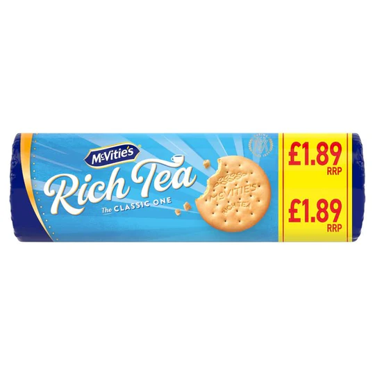 Mcvitie'S Rich Tea Classic Biscuits 300G PMP £1.89