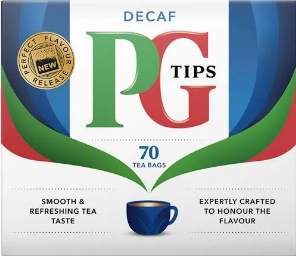 PG TIPS BLACK DECAF 160 BOX 8X464G
