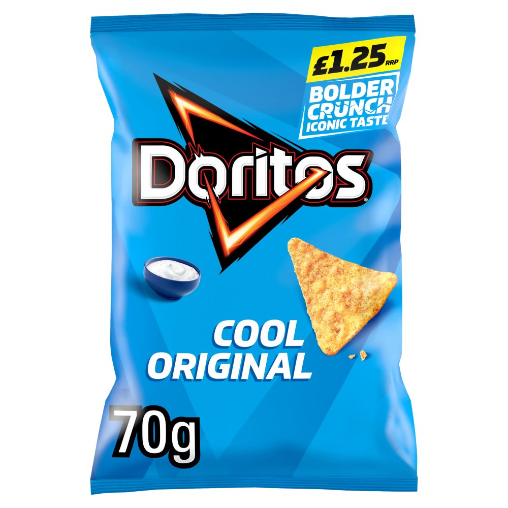 Doritos Cool Original Tortilla Chips Crisps £1.25 Rrp PMP 70G