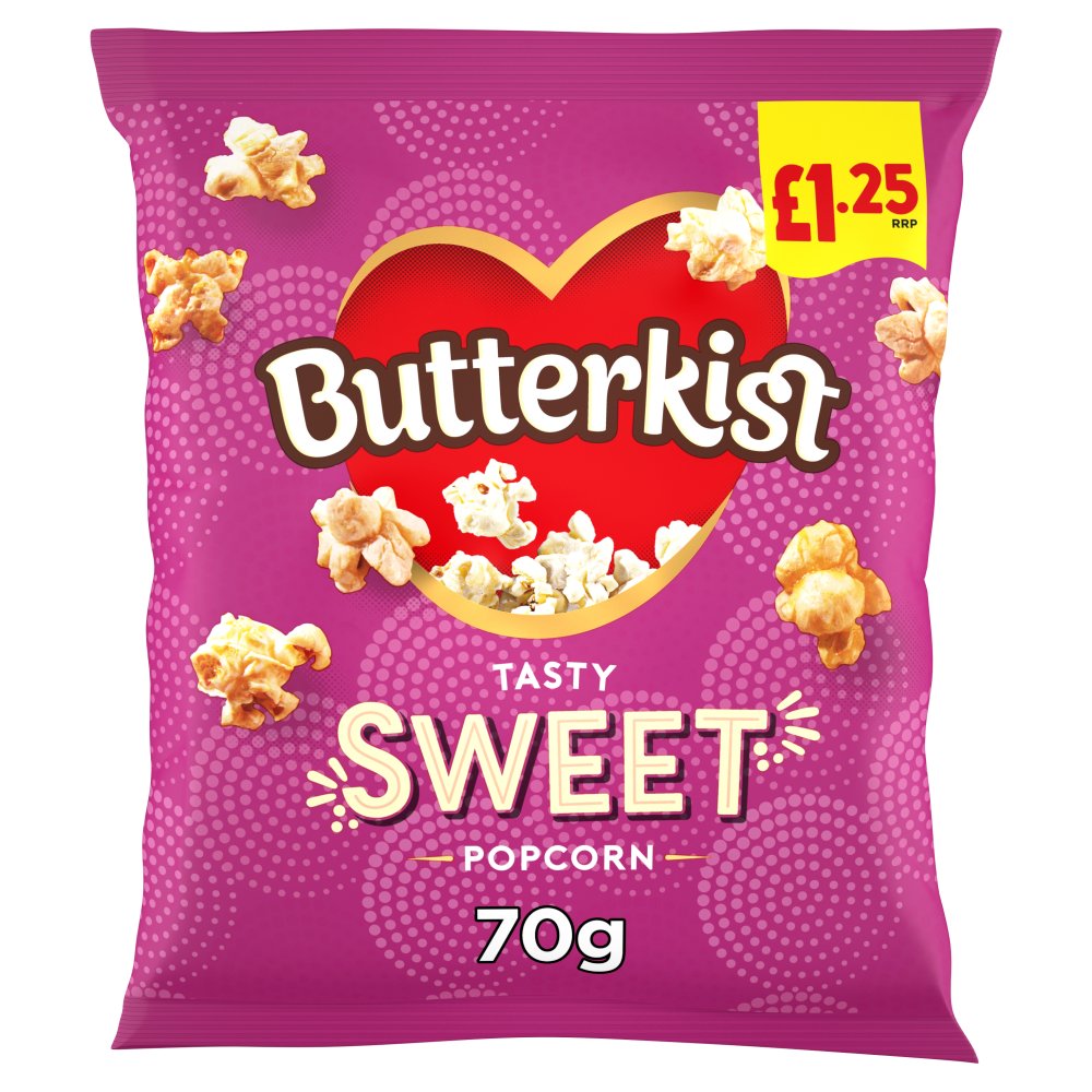 Butterkist Sweet Popcorn 70G, £1.25 PMP