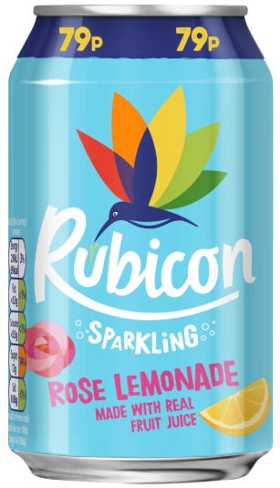 Rubicon Sparkling Rose Lemonade 330ml PMP 79p