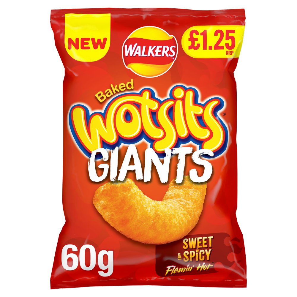 Wotsits Giants Flamin Hot PM £1.25 60G
