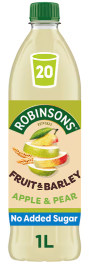 Robinsons Fruit & Barley with Vitamins Apple & Pear Squash 1L