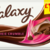 Galaxy Cookie Crumble & Milk Chocolate Block Bar £1.35 PMP 114g