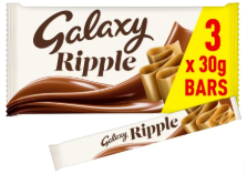 Galaxy Ripple Milk Chocolate Snack Bars Multipack 3x30g