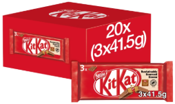 Kit Kat 4 Finger Milk Chocolate Bar Multipack 41.5g 3 Pack