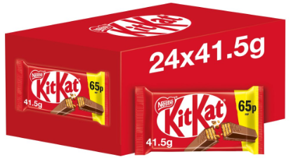 Kit Kat 4 Finger Milk Chocolate Bar 41.5g PMP 65p