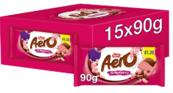 Aero Strawberry Chocolate Sharing Bar Pm £1.35 90g