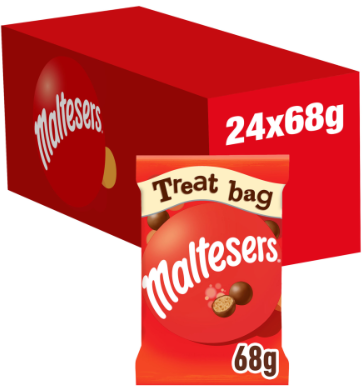 Maltesers Milk Chocolate Treat Bag Pm £1.35 68g