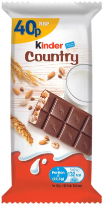 Kinder Country Bar 23.5g 40p PMP