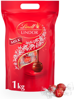 Lindt Lindor Milk Chocolate Truffles Sharing Bag 1kg