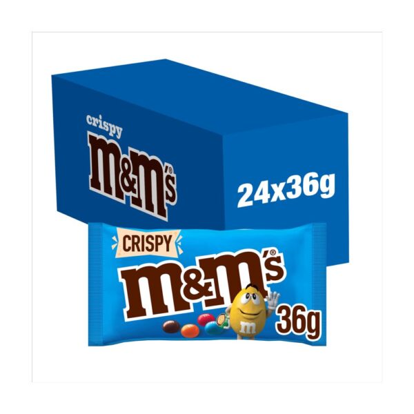 M&M's Crispy Pieces & Milk Chocolate Bag 36g