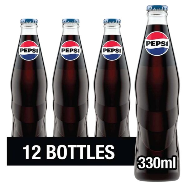 Pepsi Cola Glass Bottles 12 x 330ml
