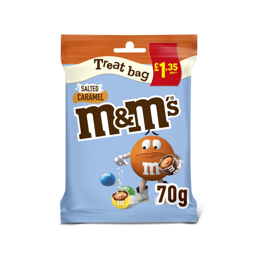 M&M's Salted Caramel Milk Chocolate Treat Bag £1.35 PMP 70g