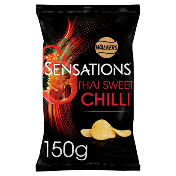 Walkers Sensations Thai Sweet Chilli Sharing Crisps 150g