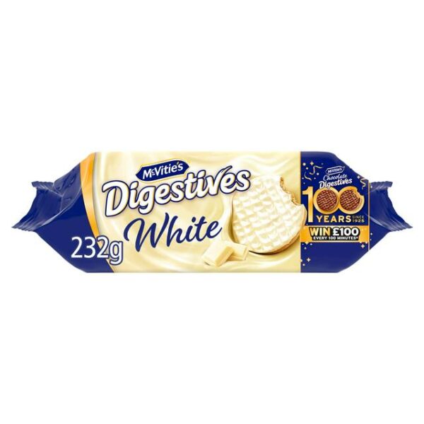 McVitie's Digestives White Chocolate 232g