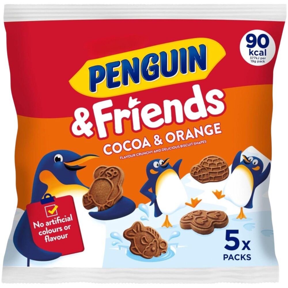 McVities Penguin & Friends Cocoa & Orange 5x20g