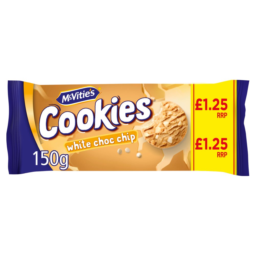 Mcvities White Choc Chip Cookies PM 1.25 150g