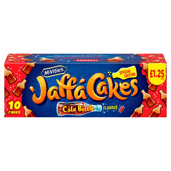 McVitie's Jaffa Cakes Original Chocolate Biscuits Cola Flavour 10 Cakes PMP £1.25