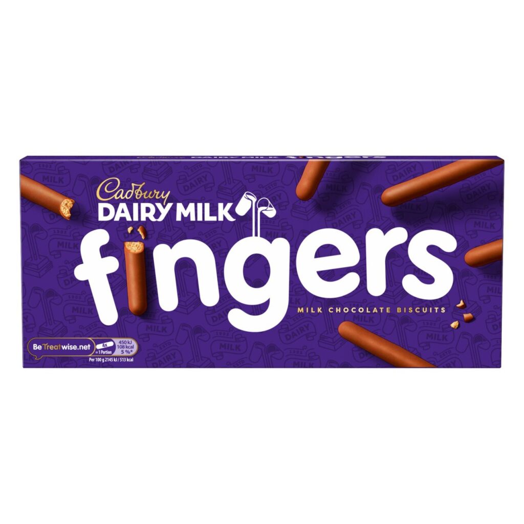 Cadbury Dairy Milk Fingers Chocolate Biscuits 114g
