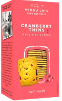 Verdijn's Cranberry Thins Made With Butter 75g