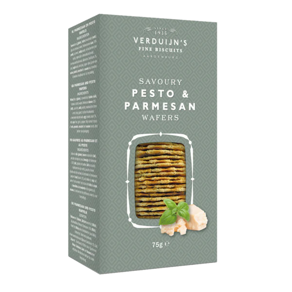 Verdijn's Parmesan Wafers in Basil & Garlic 75G
