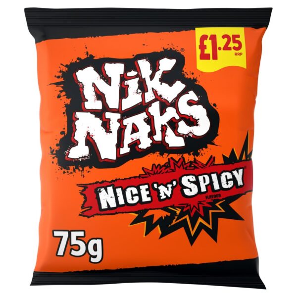 Nik Naks Nice'N' Spicy Crisps £1.25 PMP 75g