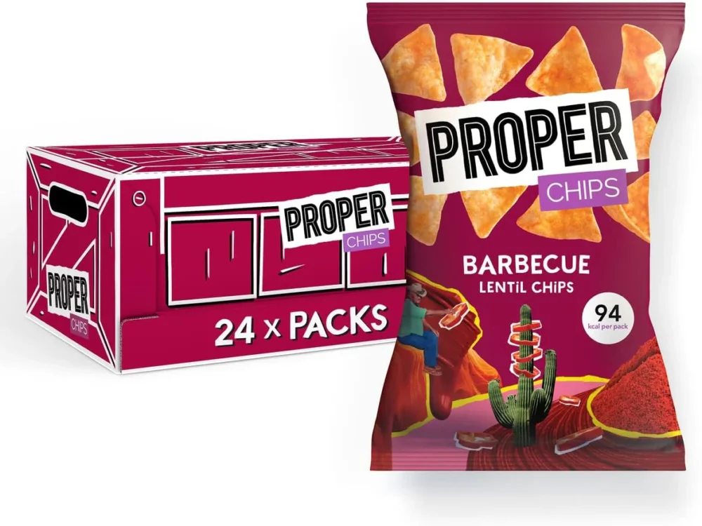 Proper Chips Barbecue Lentil Chips 85g