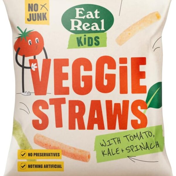 Eat Real Veggie Straws, 24 x 20g