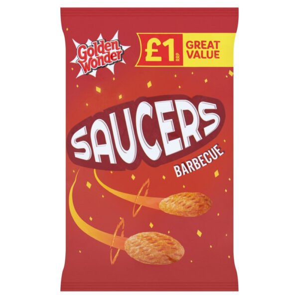 Golden Wonder Saucers Bbq Pm £1.00 40g
