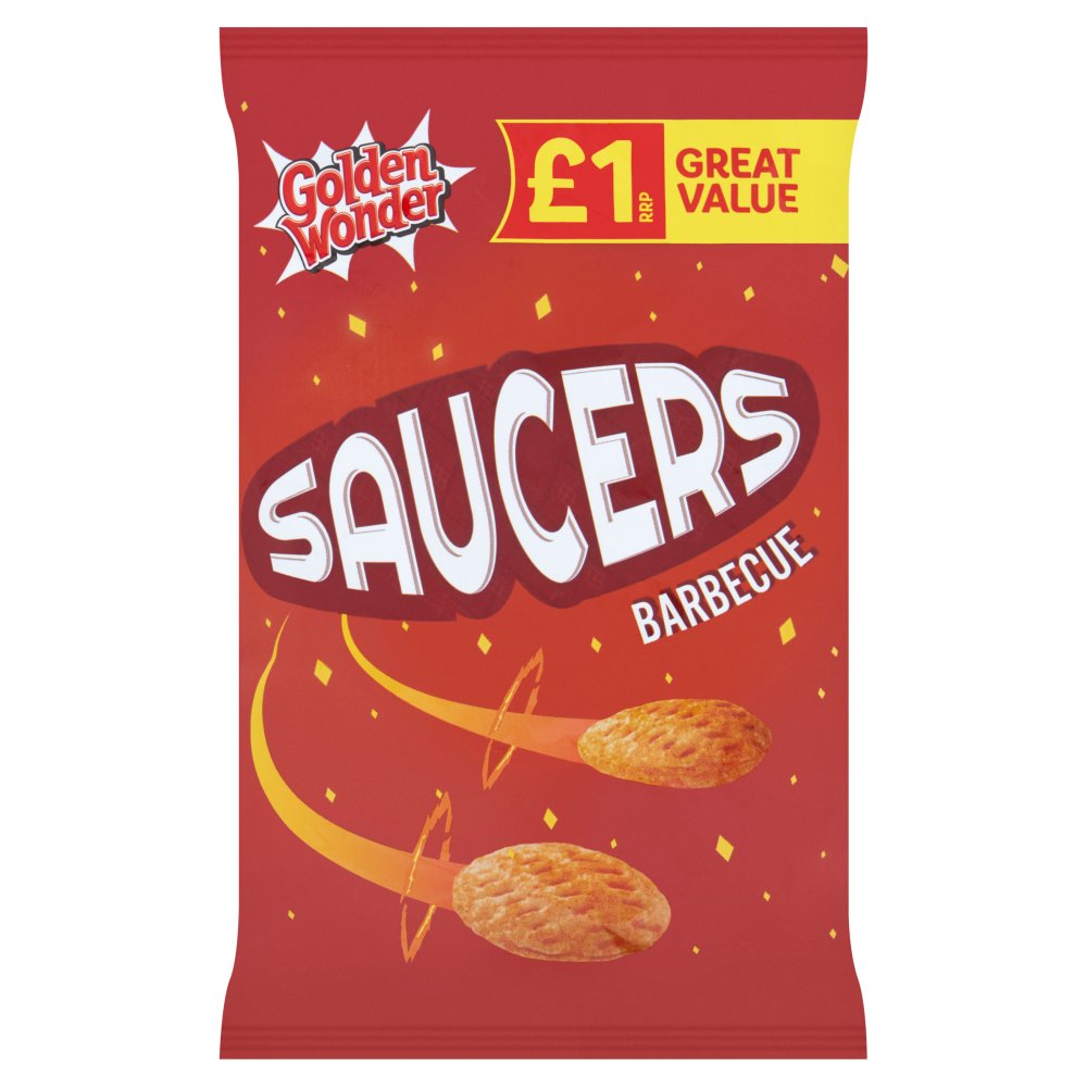 Golden Wonder Saucers Bbq Pm £1.00 40g