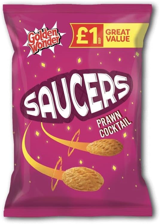 Golden Wonder Saucers Prawn Cocktail Pm £1.00 40g