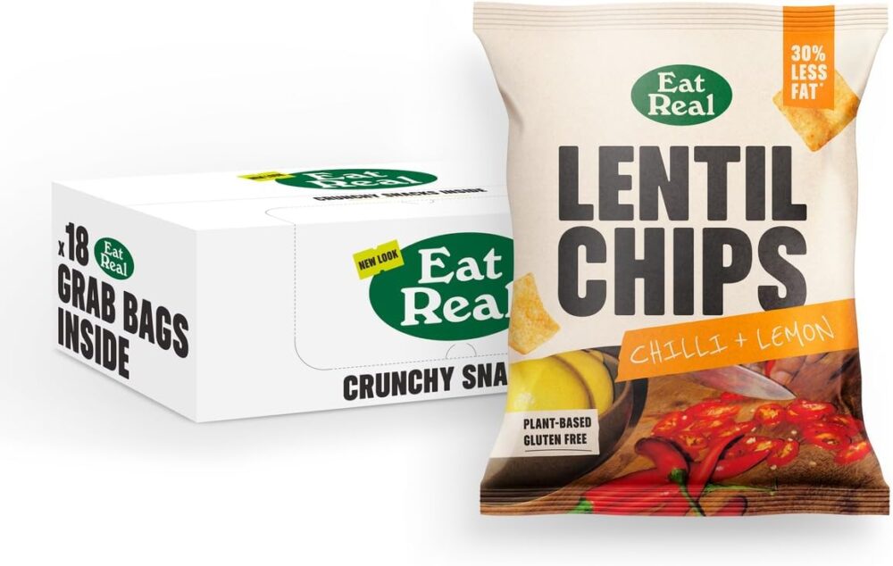 Eat Real Lentil Chips Chilli + Lemon 40g