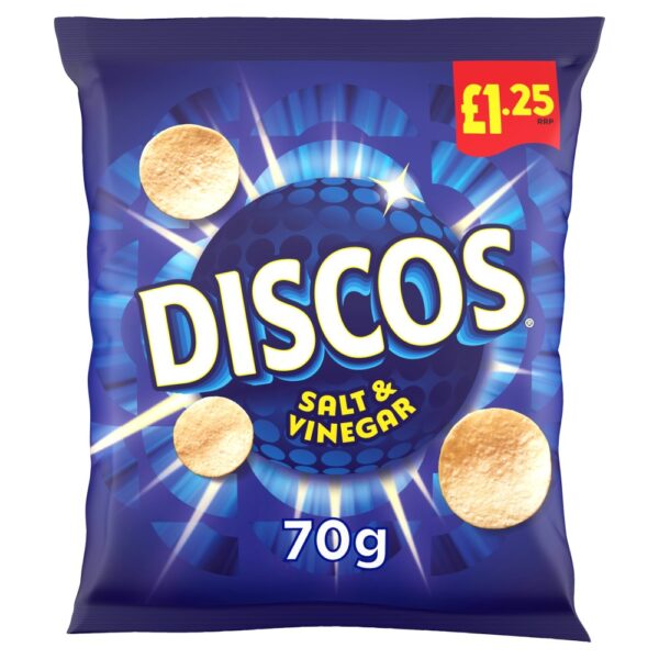Discos Salt & Vinegar Crisps £1.25 PMP 70g