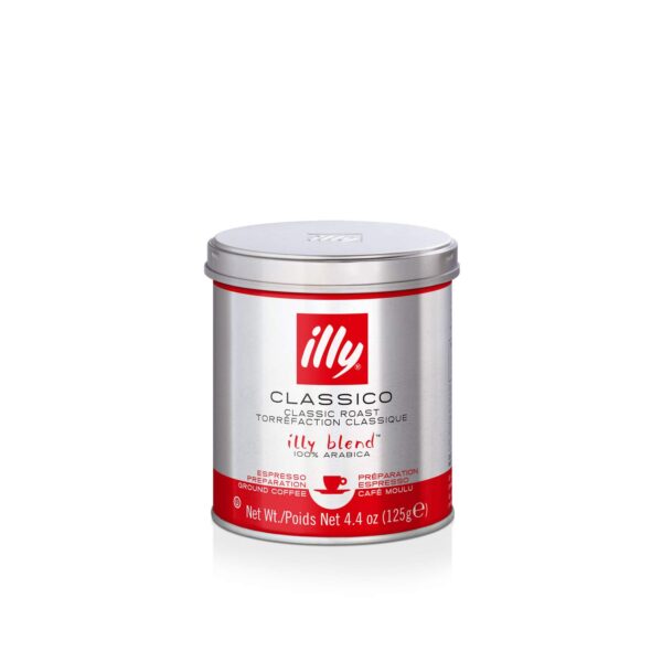illy Ground Coffee, Espresso, Classico Roast 125g