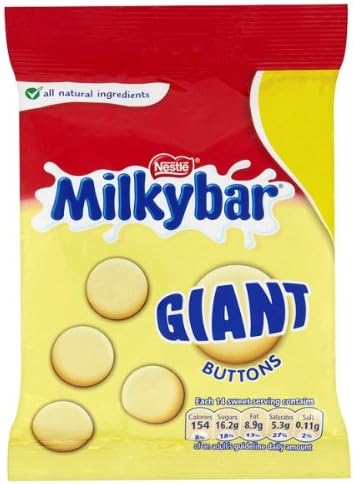 milkybar chocolate Milkybar Giant Buttons PM 1.35 85g