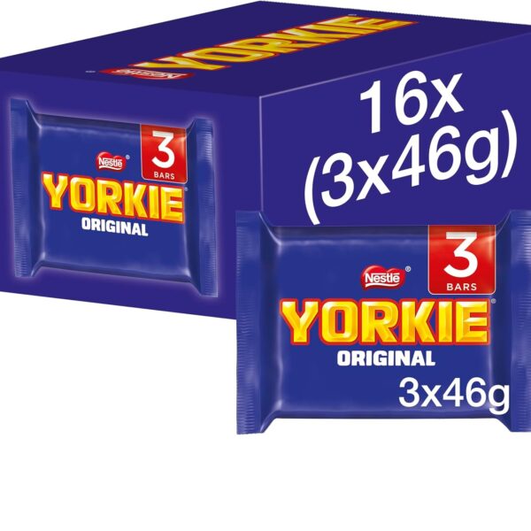 Yorkie Milk Chocolate Bar Multipack 46g 3 Pack