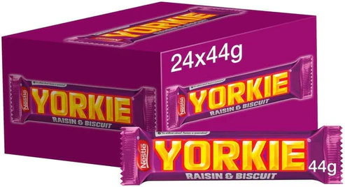 Yorkie Raisin & Biscuit Chocolate Bar 44g