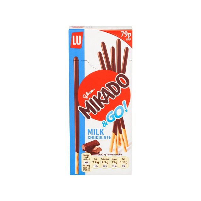 Mikado Milk Chocolate Biscuits PM 79p 39g