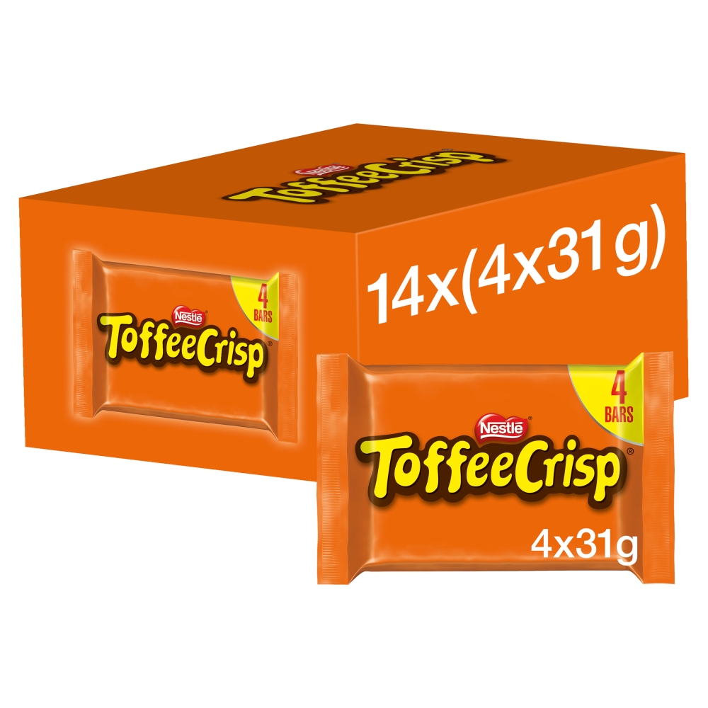 Toffee Crisp Bars 4 x 31g (124g)
