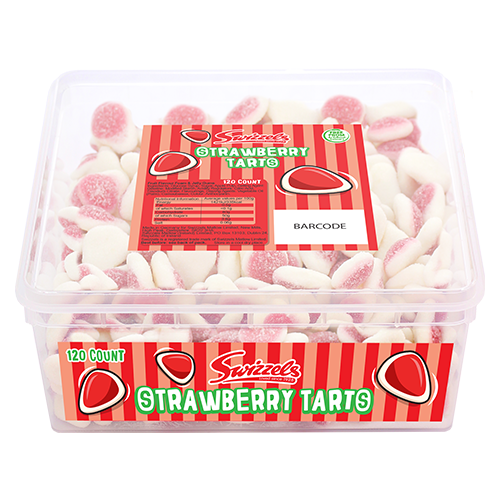 Swizzels Strawberry Tarts Tub 120'pcs