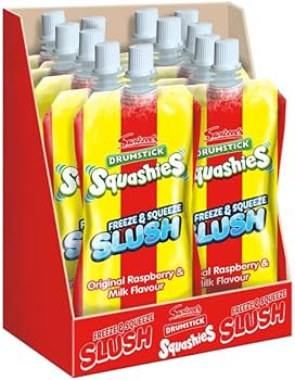 Swizzels Drumsticks Slush Pouch Raspberry & Milk 250g