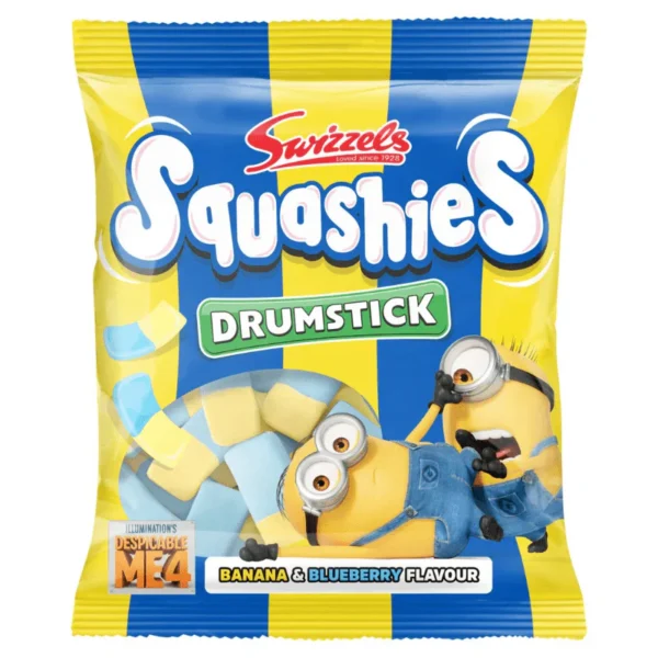 Swizzels Drumstick Squashies Banana & Blueberry Flavour Pm £1.15 110g
