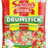 Swizzels Drumstick Original Raspberry & Milk Flavour Lollies 120g