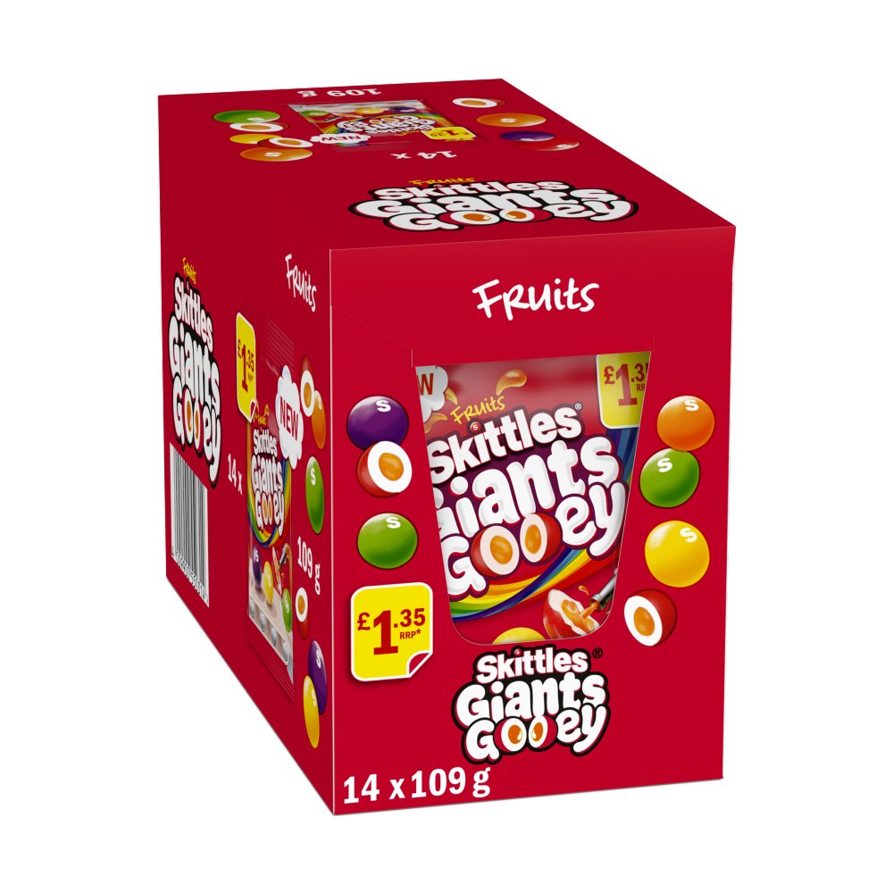 Skittles Giants Gooey Sweets Treat Bag Pm £1.35 109g